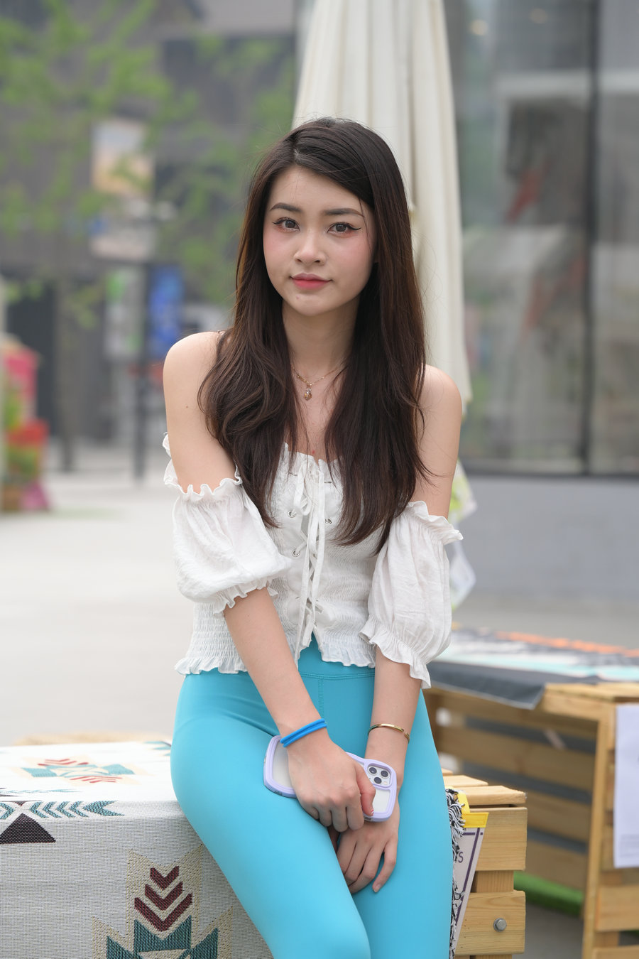 图片[2]-蓝色瑜伽裤漂亮女孩 J3299 769P-12.9GB-博拾图库