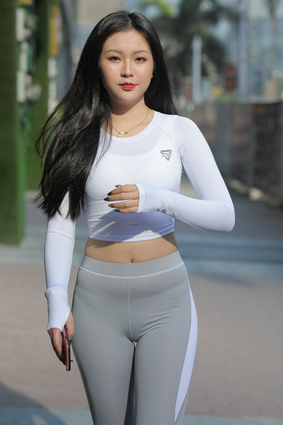 图片[1]-灰色瑜伽裤女孩 J0907 468P2V-6.31GB-博拾图库