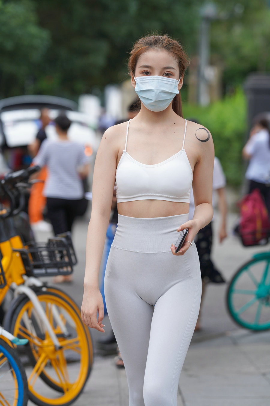 图片[2]-灰色瑜伽裤女孩 J1323 723P4V-17.9GB-博拾图库