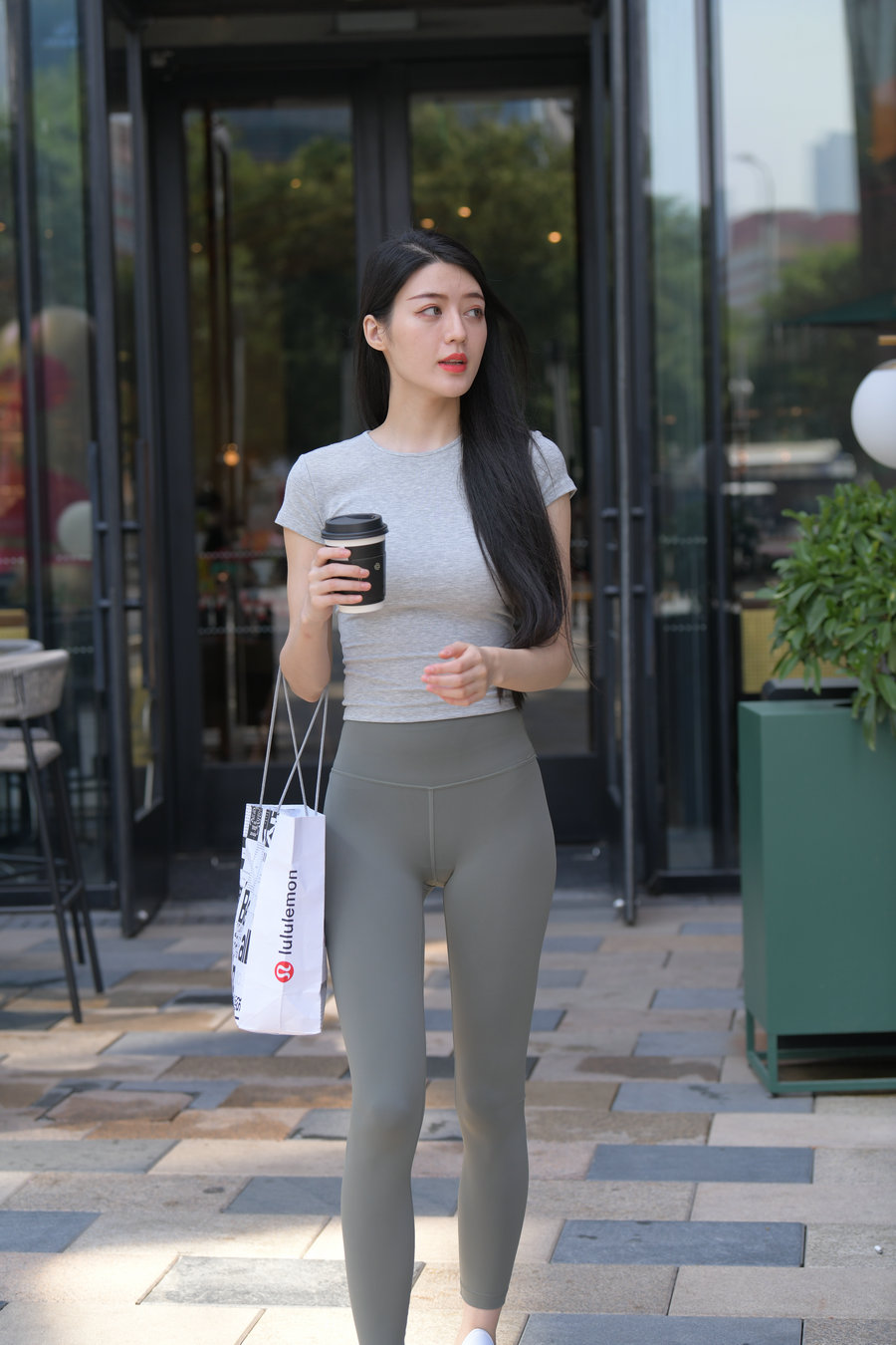 图片[4]-在外面逛街的瑜伽裤女孩J2240 449P1V-16.7GB-博拾图库