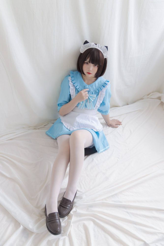 女仆装白丝女孩【43P】20014-博拾图库