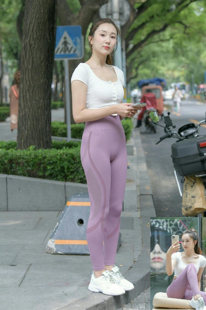图片[5]-香芋色瑜伽裤高马尾漂亮女孩J2206 545P1V-19.1GB-博拾图库