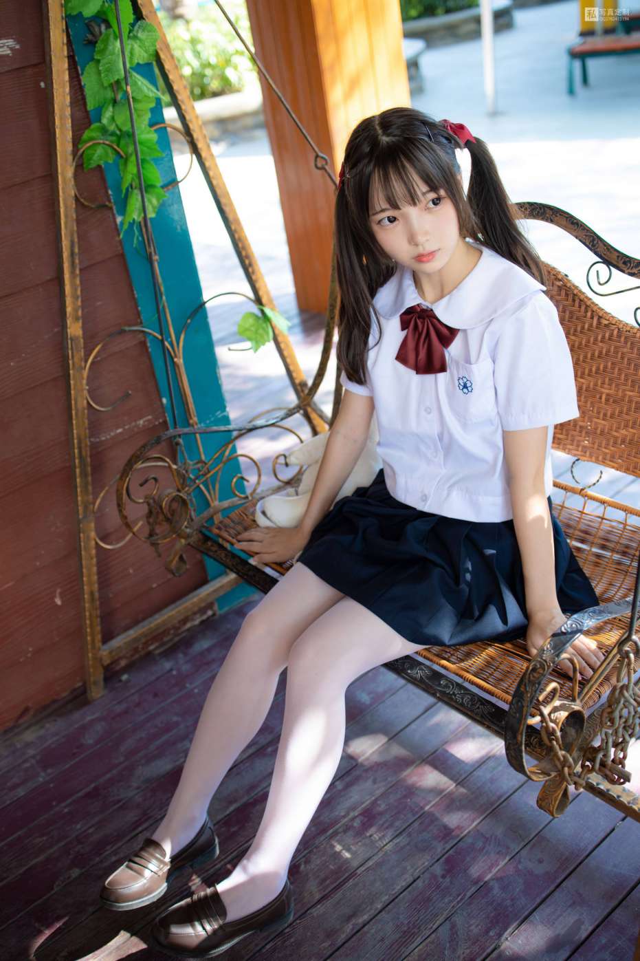 图片[3]-眼神好清澈的双马尾白丝女孩【75P】20019-博拾图库