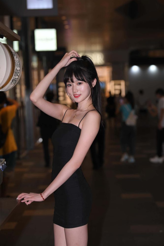 P4185 清纯吊带黑裙 【96P】-博拾图库