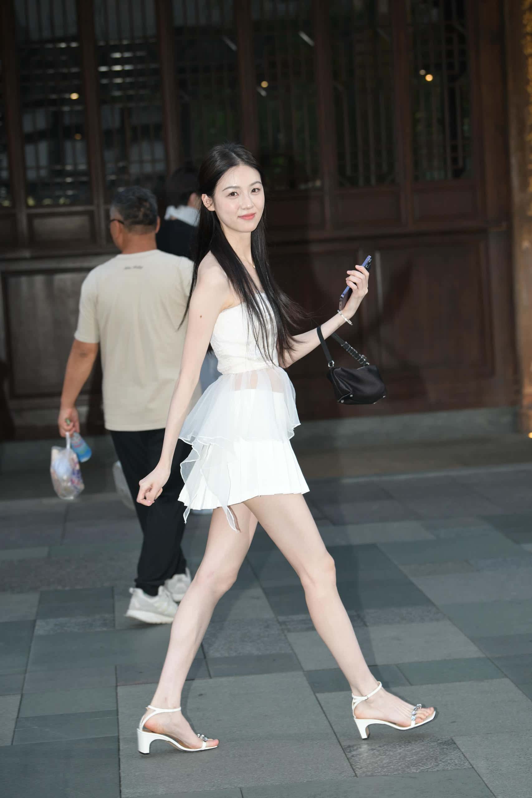 图片[2]-P4227 甜美白色连衣裙 【81P】-博拾图库
